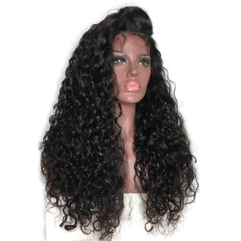 Brazilian Hair Deep Curly Lacce Front Wigs 300% High Density  Human Hair Wigs for Black Women