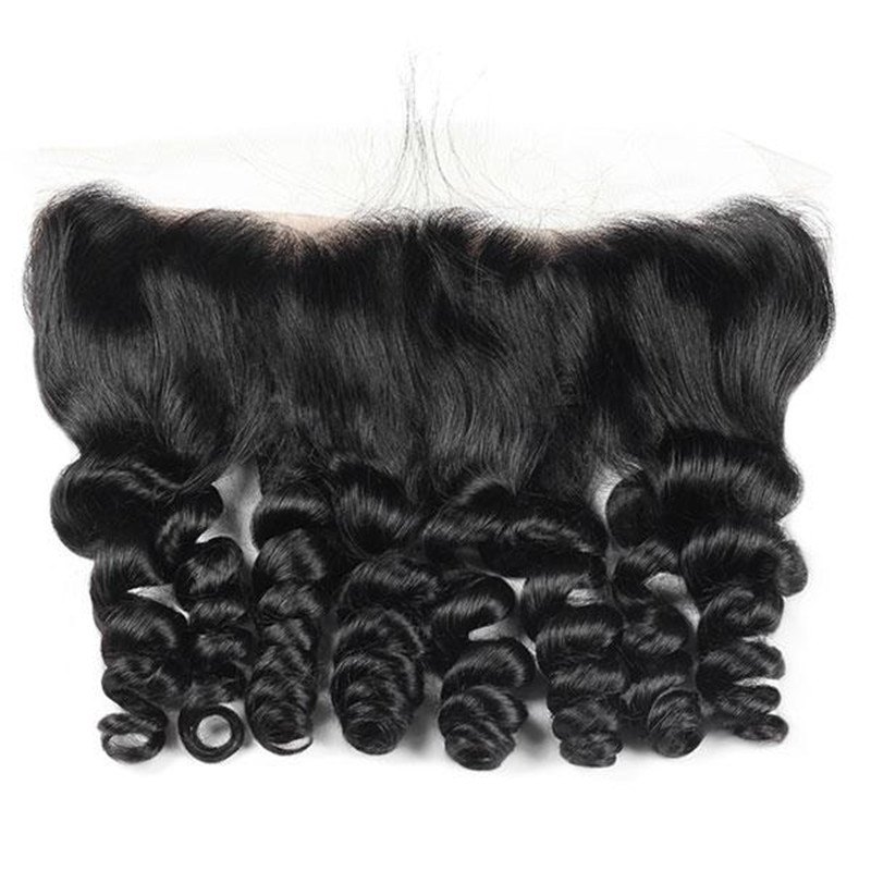 Eseewigs Malaysian Loose Wave 3 Bundles with 13*4 Lace Frontal Virgin Human Hair