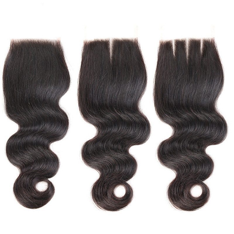 7A Deep Wave Virgin Brazilian Hair 3 Bundles Human Hair With closure 13X6 Ear To Ear Lace Frontal Closure With Bundles