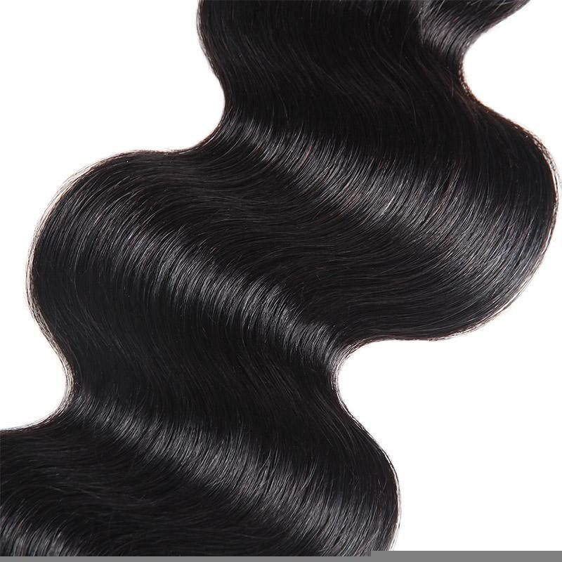 Indian Body Wave 3 Bundles With 13*4 Lace Frontal Virgin Human Hair