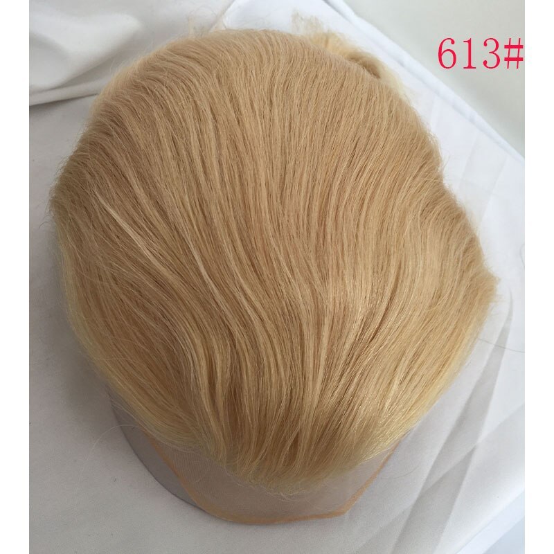 Men's Toupee Lace Front & Lace & PU Base Toupee Wig For Male Human Hair Prosthesis For Toupee Men For Men