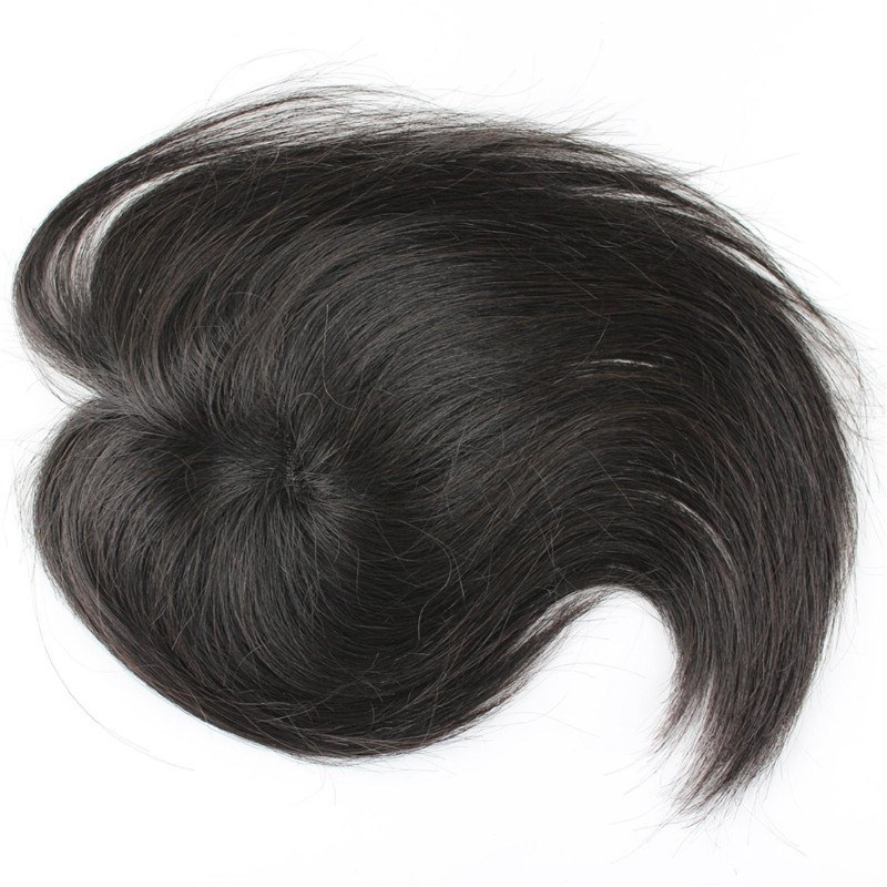 100% Human Hair Swiss Lace Natural Black Mens Toupee Hair Replacement Human Hair Hairpieces for Men 1b