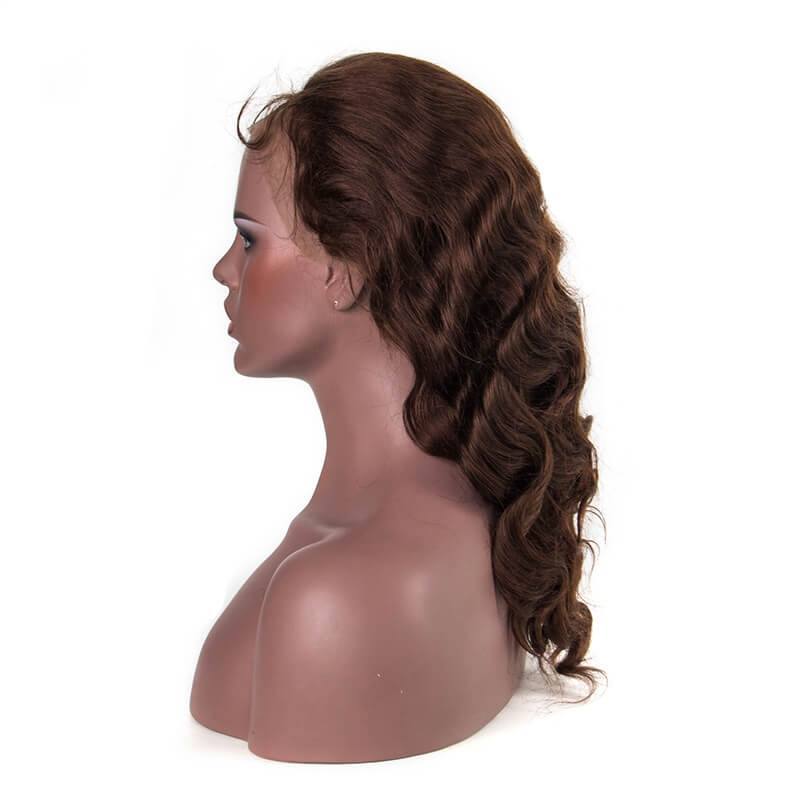 300% Density lace Wigs Body Wave  Human Hair Wigs for black women #4 color Natural Hair Line