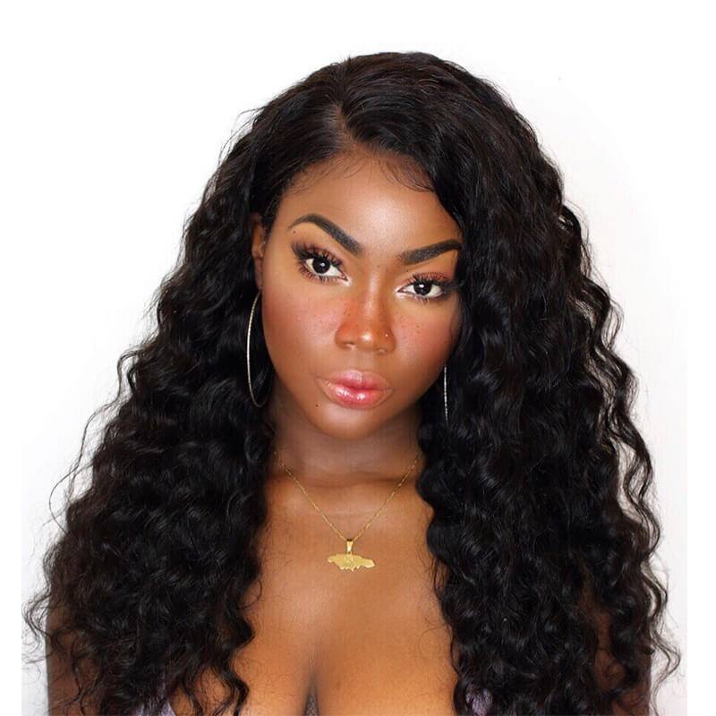 300% Density Wigs Loose Wave Pre-Plucked  Human Hair Wigs with Baby Hair for Black Women