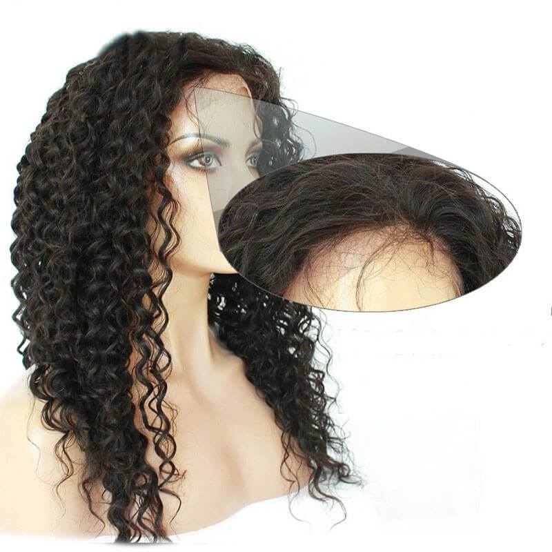 300% High Density Deep Curly Wigs  Human Hair Wigs 7A Brazilian Hair for Black Women
