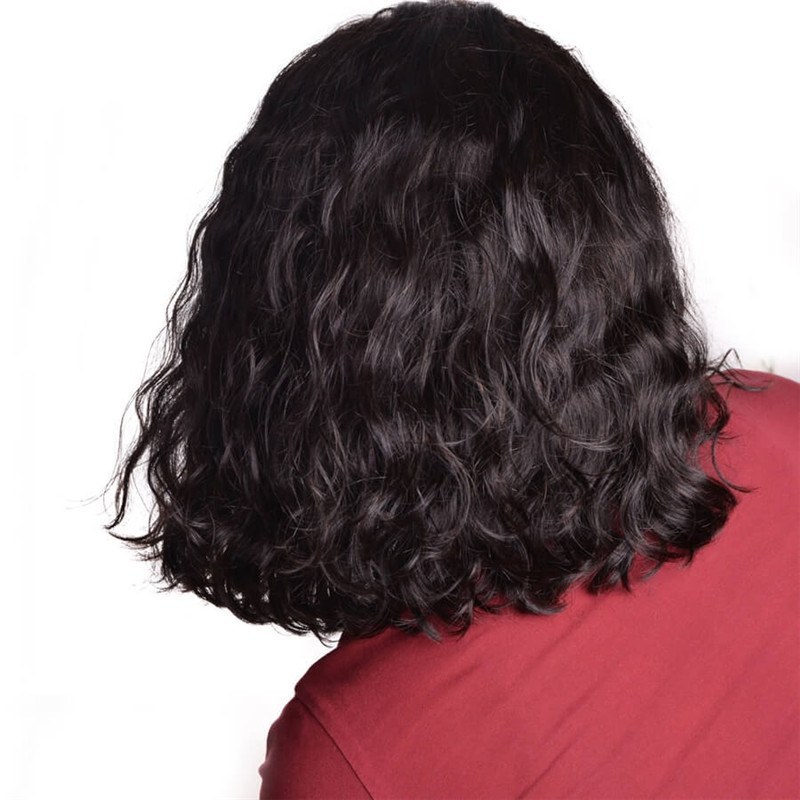 Cute Short Wig 300% High Density Glueless  Wigs Human Hair with Baby Hair for Black Women