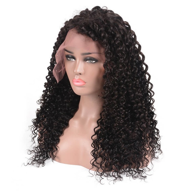 300% High Density Deep Curly 7A Brazilian Hair  Human Hair Wigs for Black Women