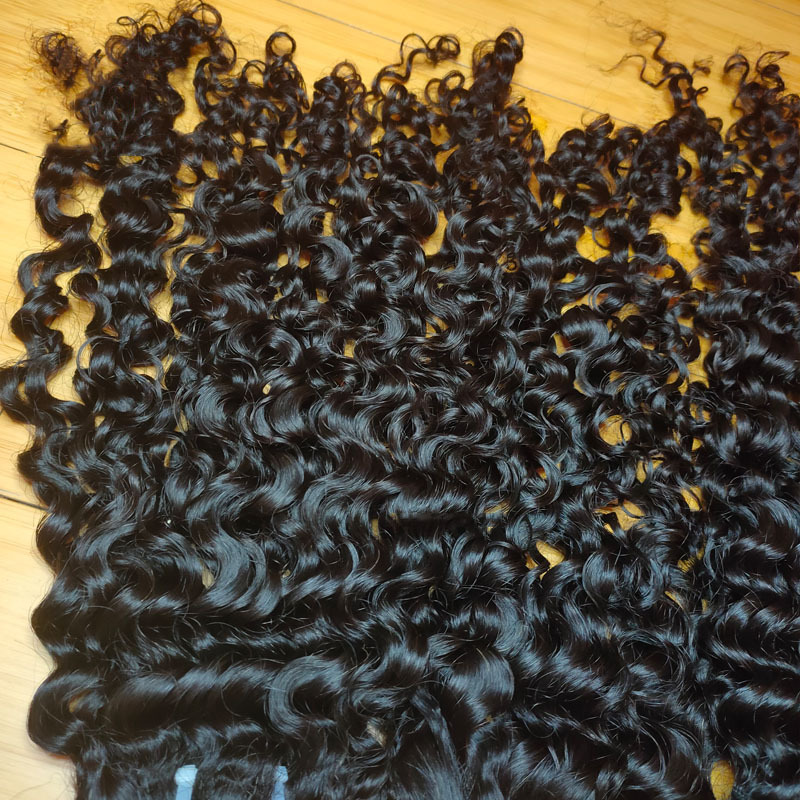 Unprocessed Raw Cambodian Curly Hair , Garde 12A Quality 80 Percent Cambodian Virgin Human Hair Deep Curly Can Be Dyed