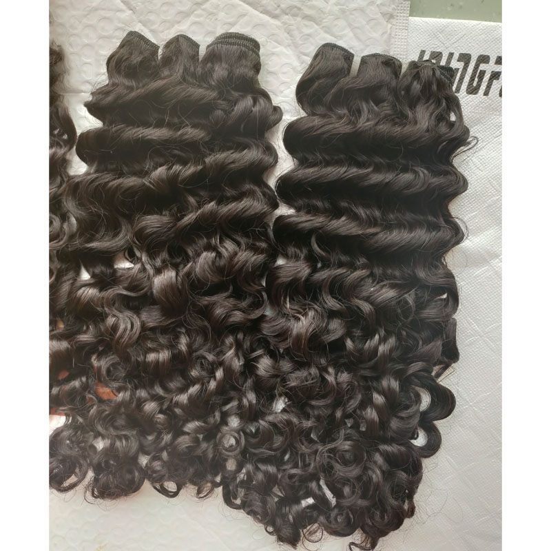 Raw Southeast Asian Hair Unprocessed Raw Burmese Curly Hair Weave Bundles 8"-30" Virgin Human Hair Can Be Dyed