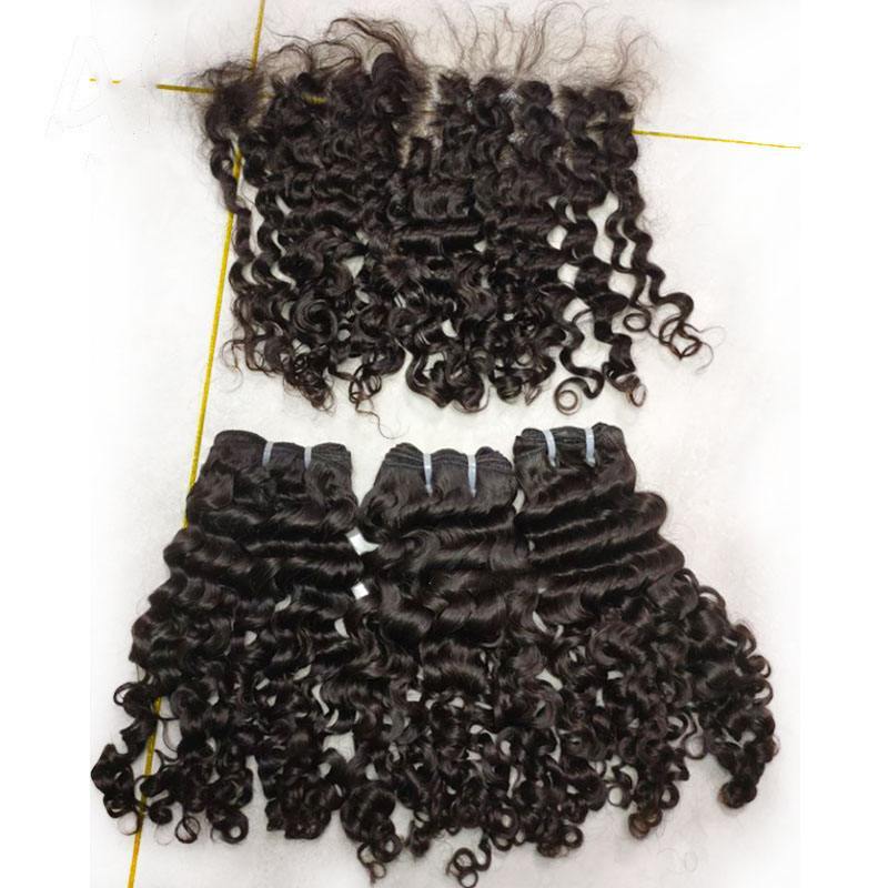 New Arrival Real Raw Burmese Curly Hair Burmese Deep Curly Human Hair Extensions 8"-30" Wholesale With Top Grade 12A