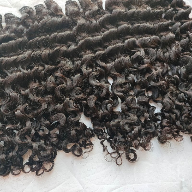 12A Virgin Cutcile Aligned Soft Burmese Deep Curly Human Hair Weave Bundles 8"-30" Raw Burmese Hair Supplier Hair