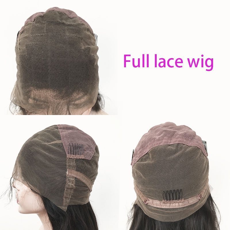 Full Lace Human Hair Wigs Kinky Straight Peruvian Full Lace Wigs