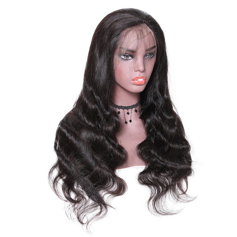 Long Body Wave Lace Front Human Hair Wigs With Baby Hair 180% Density Wigs