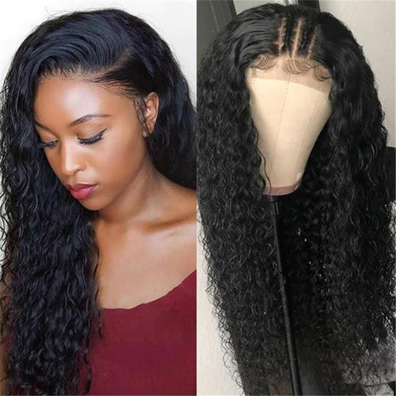 High Quality Transparent Lace Wigs 180% Density 13X6 Lace Front Wig Eseewigs Water Wave Pre Plucked Wigs Real Hair