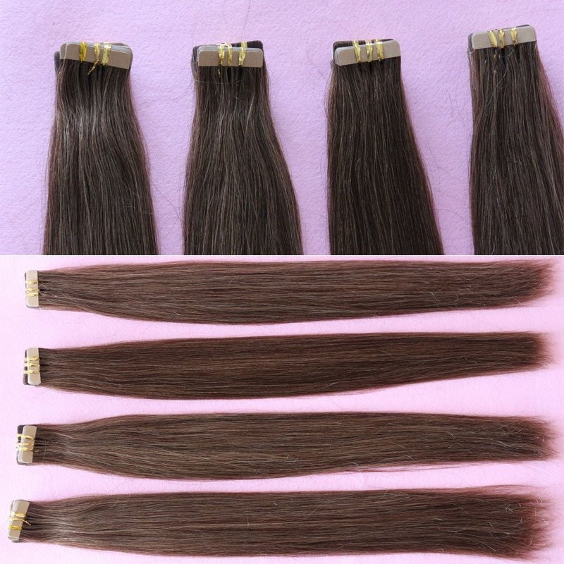 33# Brown Color Micro Tape And Hair Extension Great Length Fusion Tape Virgin Hair Double Sided Tape Hair Extensions
