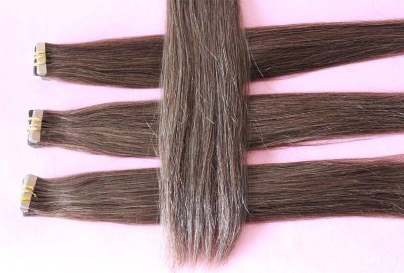 33# Brown Color Micro Tape And Hair Extension Great Length Fusion Tape Virgin Hair Double Sided Tape Hair Extensions