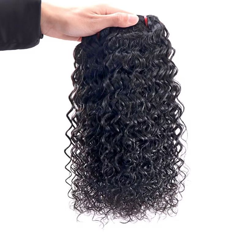Amazing Curl 12A Grade Raw Double Drawn Indian Virgin Human Hair Bundles Sew in Extensions Natural Black Double Weft 100% Natural Cuticle Aligned Unprocessed Hair