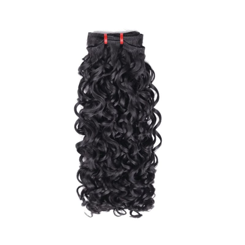 Pissy Curl 12A Grade Raw Double Drawn Indian Virgin Human Hair Bundles Sew in Extensions Natural Black Double Weft 100% Natural Cuticle Aligned Unprocessed Hair