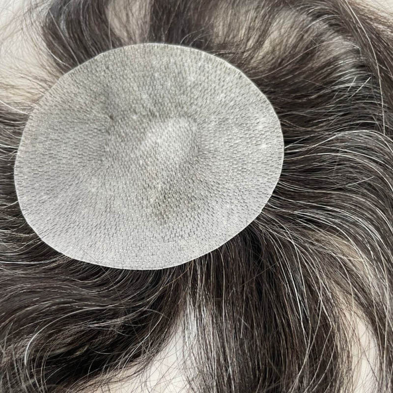 Side or Back Hair Patches Hairpiece Toupee For Men Full PU Thin Skin Base Real Human Hair Hair for Man Covering Bald Spots On Head Sides Or Back