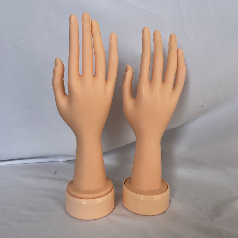 High Quality Mannequin Hand PVC Materials Easy to Bend for Nail Practice and Jewelry Display