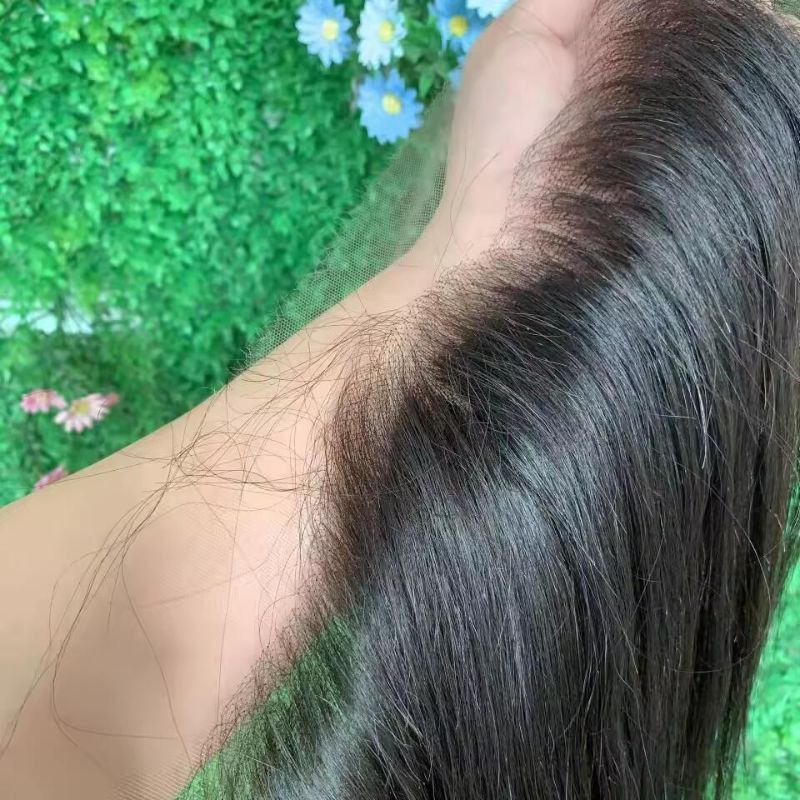 4x4 Skinlike Real HD Lace Frontal Body Wave  0.14mm Ultra Thin Invisible Lace Pre-plucked Clean Natural Hairline Skin Melt Swiss Lace Frontal Piece Natural Black  12-22 inch