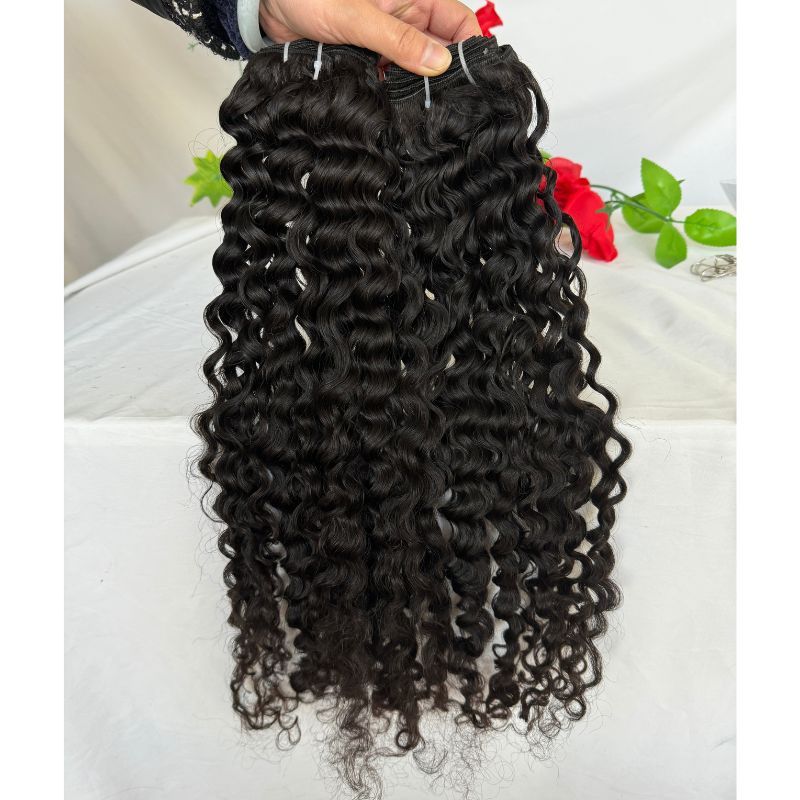 2024 New Arrival Top Garde 12A Raw Burmese Deep Curly Hair Weave Bundle 100% Cuticle Aligned Burmese Deep Curly Human Hair