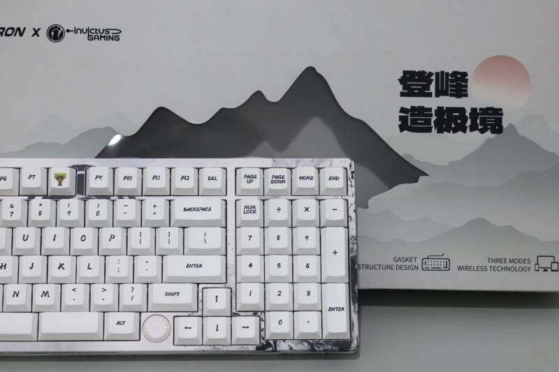 GATERON Co-branded iG 98 Mechanical Keyboard (Splashing Ink,Mountain top)