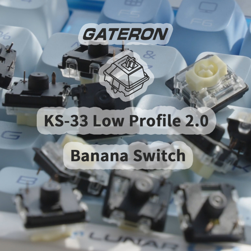 GATERON KS-33 Low Profile 2.0 Banana Switch Set