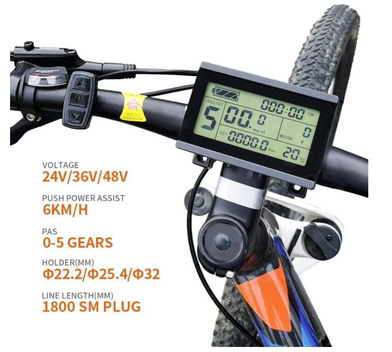 Electric Bike 24V 36V 250W 350W Controller with Throttle Brake PAS Sensor KT LCD3 Display E Bike Brushless Motor Controller Kit