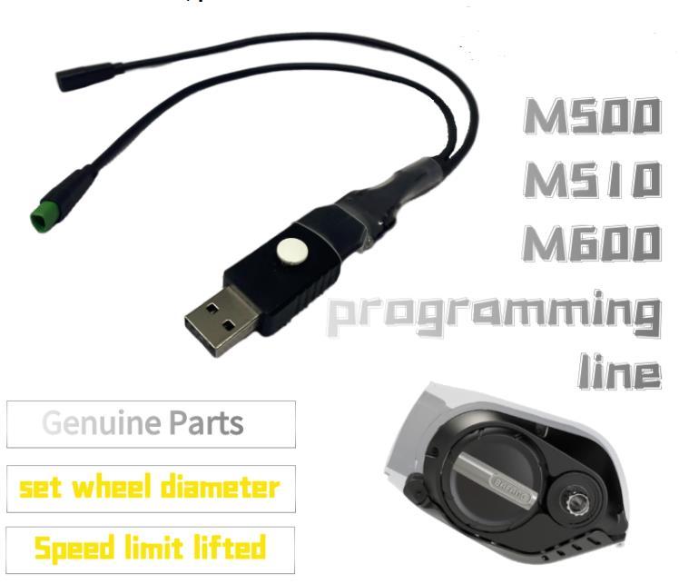 BAFANG BESST programming line speed limit release wheel diameter setting M600 M510 CAN protocol motor dedicated programming line