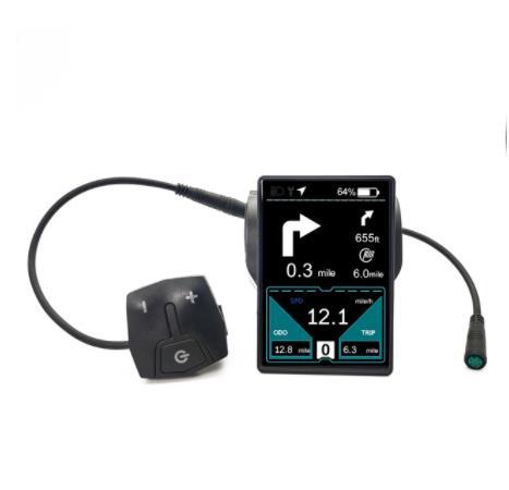 Bafang mid-mounted bluetooth display map navigation BBS M500 M600 M510 LCD color display multi-language German French UART CAN