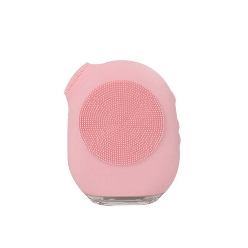 T zone cleaning face massage silicone facial brush with led newest products