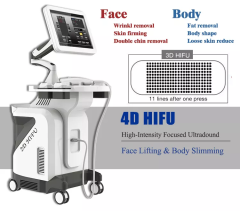 360 ° rotate display ultrasound skin rejuvenation Wrinkle Removal vertical 4D MMFU Machine