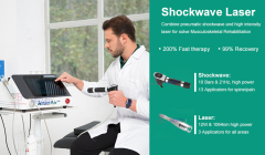 Professional Shock Wave Class 4 Laser Therapy For Physiotherapy Shockwave Eswt Rehabilitation Machine
