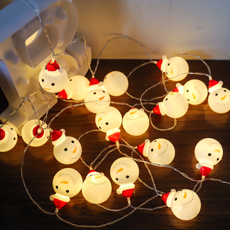 Christmas Snowman String Lights Santa Claus Indoor Outdoor Use LED Xmas String Lights