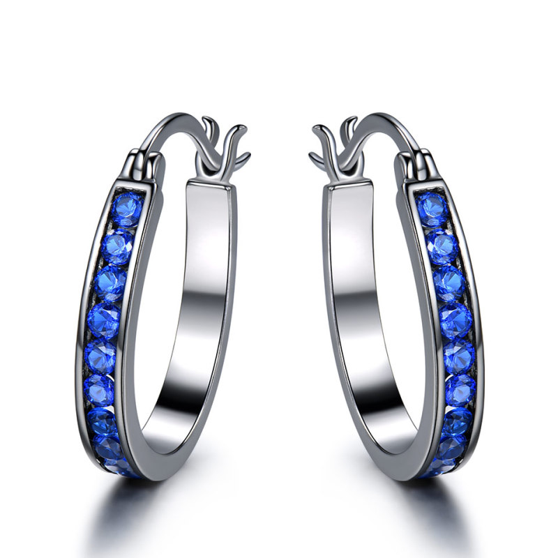 hoop earrings women's earrings trend small perforated round classic simple high-end jewelry