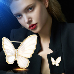Elegant Shell Butterfly Brooch Exquisite Suit Rhinestone Brooches Accessories Suit Brooch Pins Ornaments 2022 New Jewelries