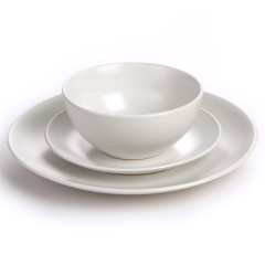 Stoneware matt monochrome glaze dinner sets