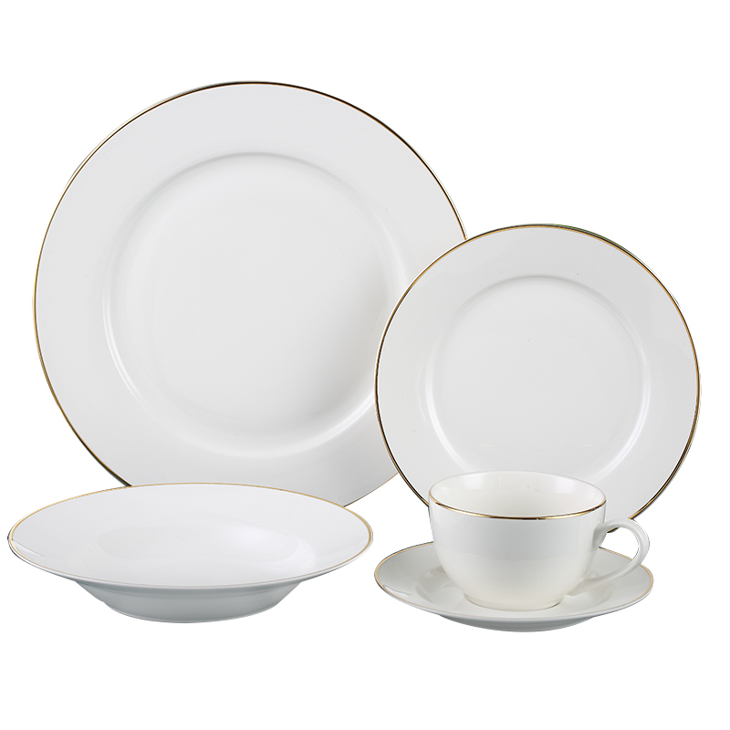 Gold rim dinner sets