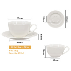 155cm Saucer+220ml Coupe Cup