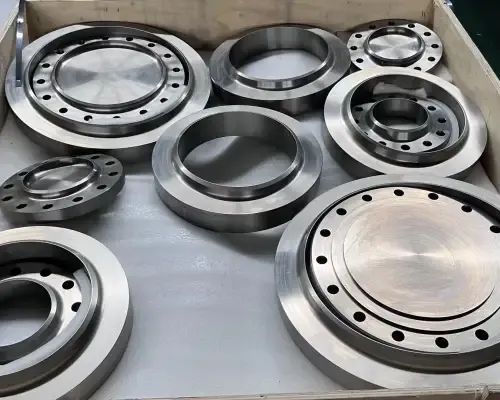 Titanium alloy flange