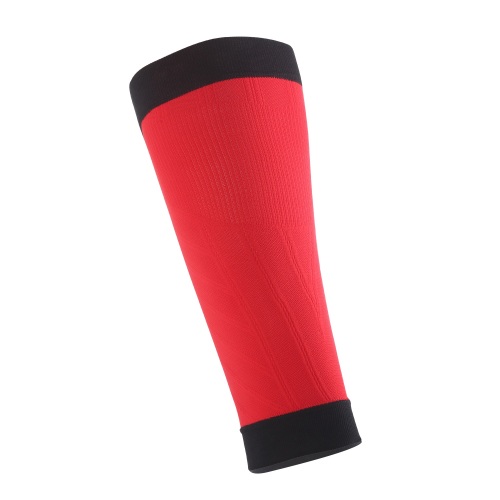 Protective Support Men Football Calf Compression Leg Sleeve Brace With Honeycomb Pads