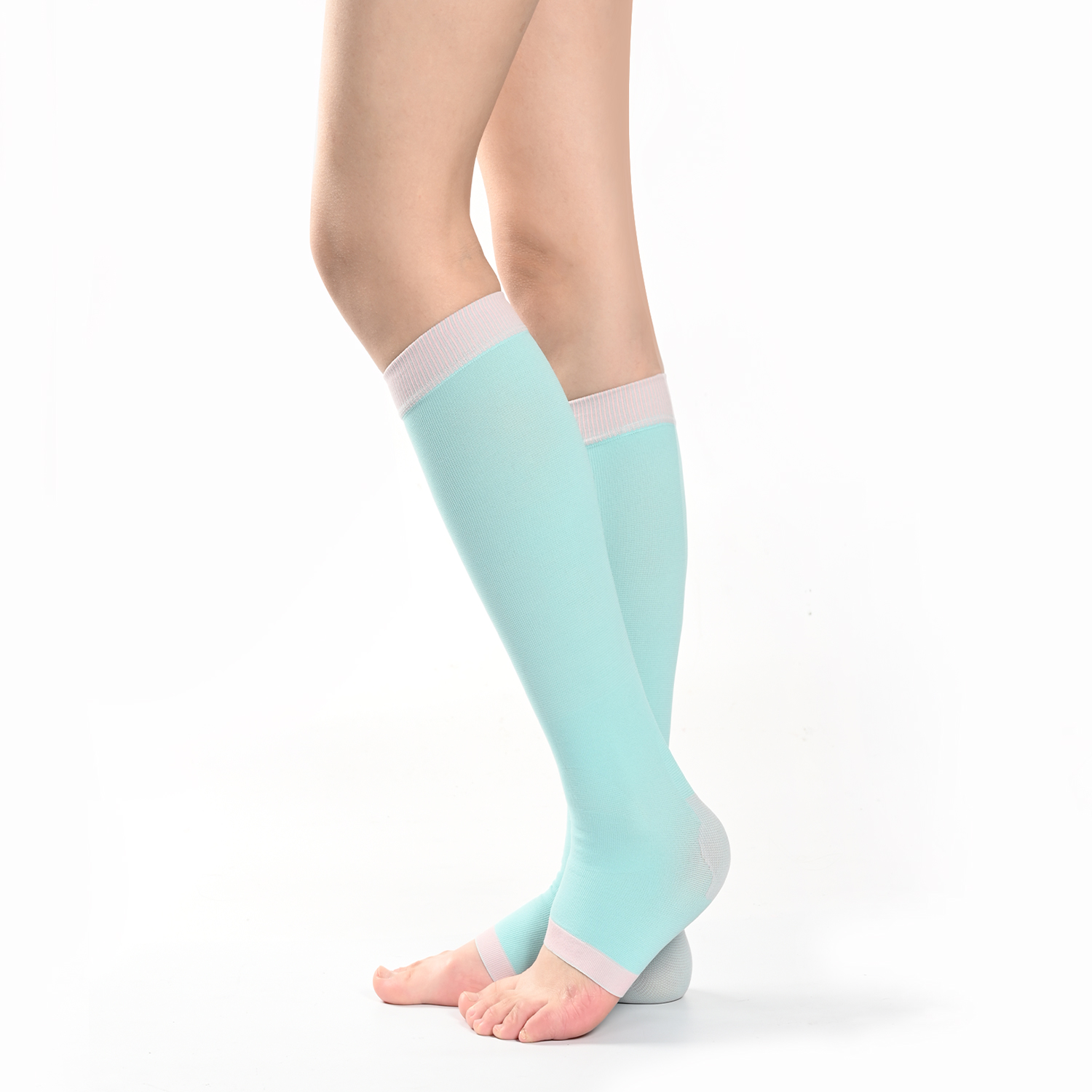 20-30Mmhg Custom Varicose Veins Knee High Stockings Medical Compression Socks