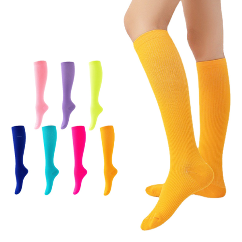 2022 World Boys Girls Sport Soccer Football Plain Long Socks Over Knee Non Slip Cotton Breathable High Socks For Men