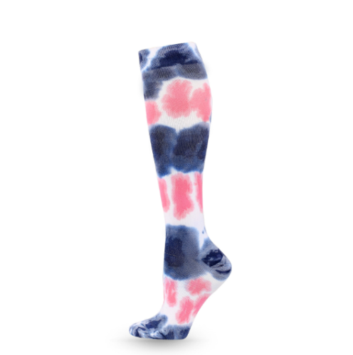 Custom Men Women Knee High compression socks 20-30 mmhg Sport Tie Dye Horse Riding Socks