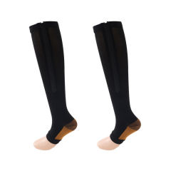 custom zipe Copper compression socks