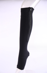 Open toe knee-length zipper compression stockings ladies slim leg support sports medical compression Socks
