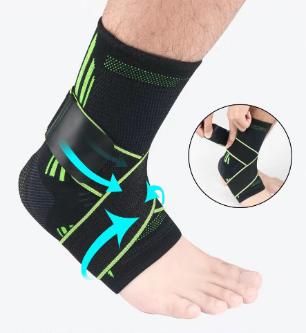 Foot Socks Silicon Ankle Brace Compression Support Sleeve With Silicone Gel