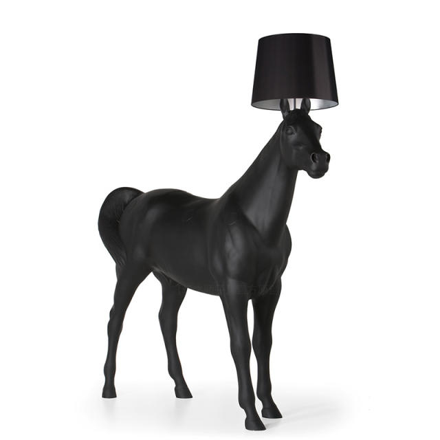 Horse Lamp in Black