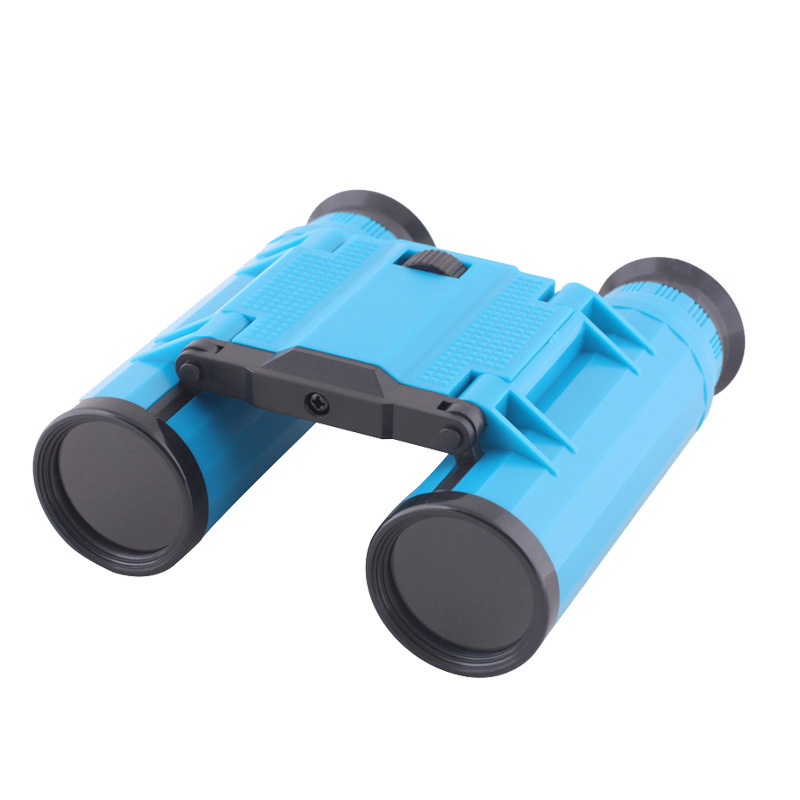 Kids Outdoor Observation Educational 4x28 Plastic Telescope Toy Binoculars with Neck String